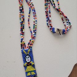 Vintage Glass Seed Bead Necklace