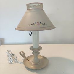 MID-CENTURY TOLE CANDLESTICK LAMP