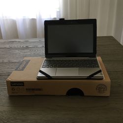 Lenovo Tablet with Keyboard, Case & Charger