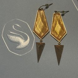 Long Yellow Earrings 