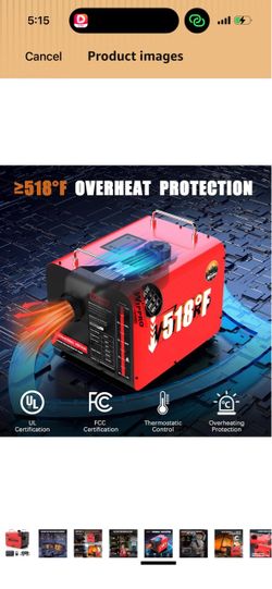 WIPPRO Diesel Heater 8KW, 12V 24V 110V All-in-One,2Gal Portable Diesel Air Heater with LCD Switch & Remote Control for Car RV Truck Boat Campervans Ca