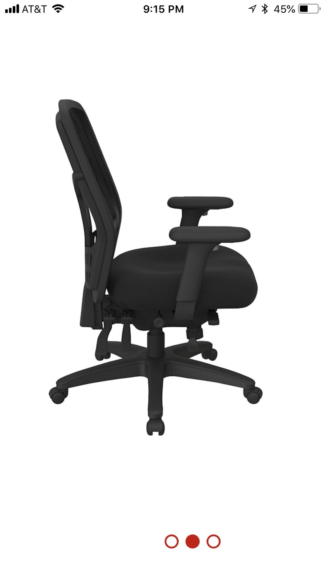 NEW! FULLY ASSEMBLED Office Star Proline II Mesh Computer Desk Chair