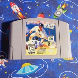 All Star Baseball 2000 Nintendo 64 N64 Authentic Tested Saves Polished Pins 