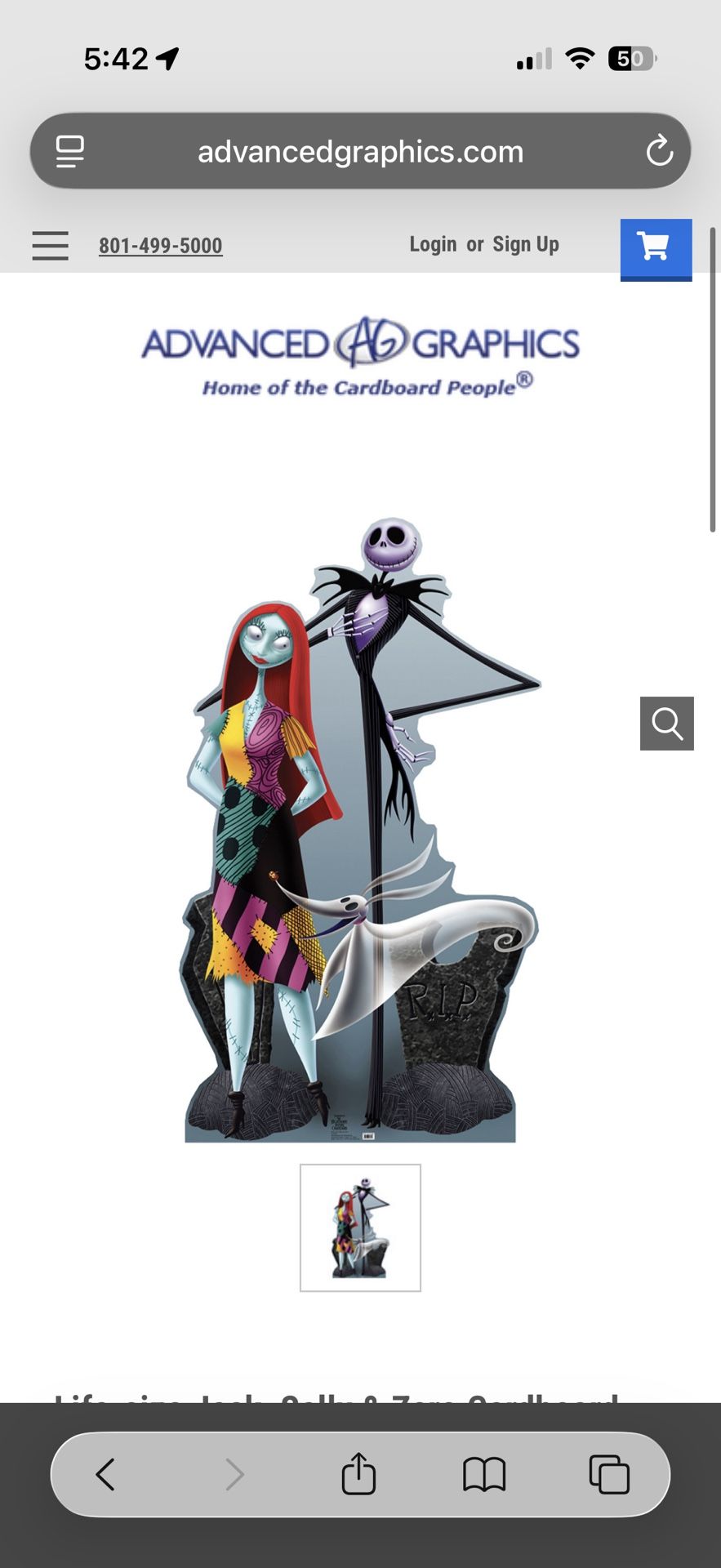 The Nightmare Before Christmas Halloween Cutout