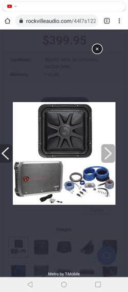 Kicker L7 with amp and sealed box