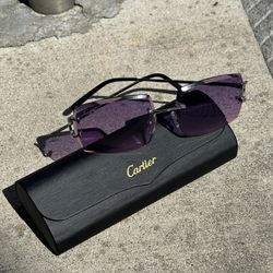 Purple Rectangle Cartiers 