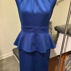 Women’s dress. Size 6. Business or special occasion. Royal blue