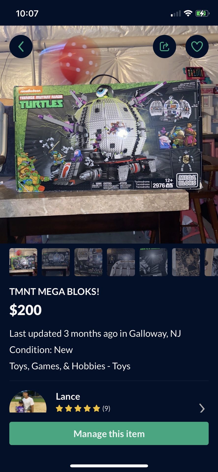 TMNT MEGA BLOCKS (RARE) Never Opened Technodrome Metal Turtles π’