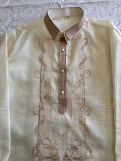 Barong Tagalog Embroidered Formal Shirt