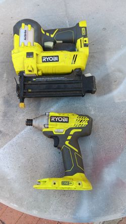 Ryobi 18 volt tools.
