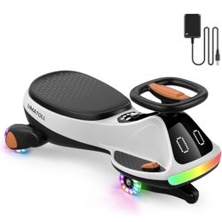 Umatoll 12V Electric Wiggle Car for Kids with Pedal