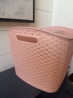 Two Pink Storage Baskets from Target