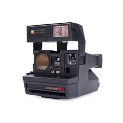 Vintage Polaroid Instant film Camera 600 Auto focus 660 Case Manual