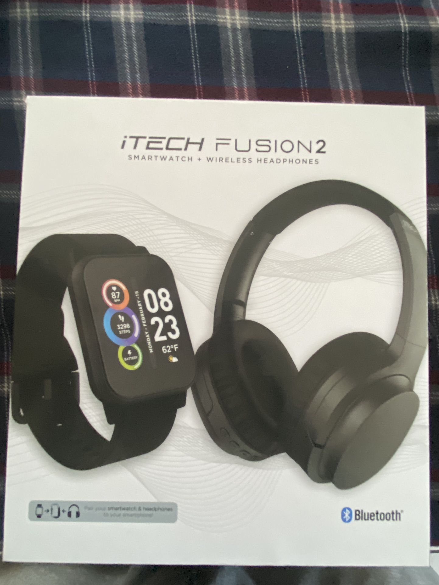 I Tech Fusion 2  Smartwatch +headphones 