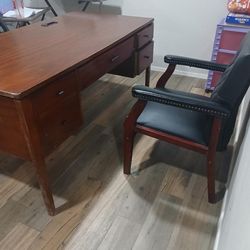 Office desk and chair
