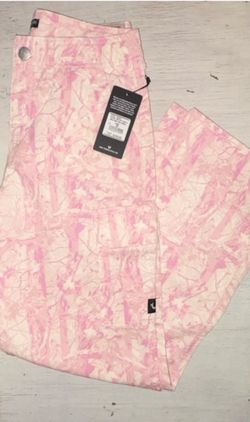 True Religion Pink Tree Camo Military Cargo Pants Size 26