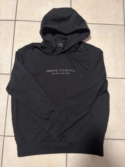 Armani Exchange Black Pullover Hoodie