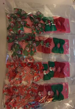 Christmas hair bows