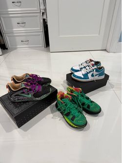Sneakers: Kyrie 7 weatherman’s, Kd 15s, Jordan 1s  All size 7.5 men’s
