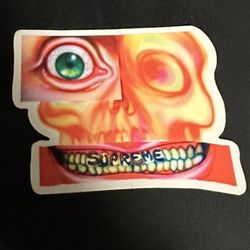Supreme Face Sticker