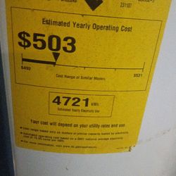 WATER HEATER  44 Gallons 