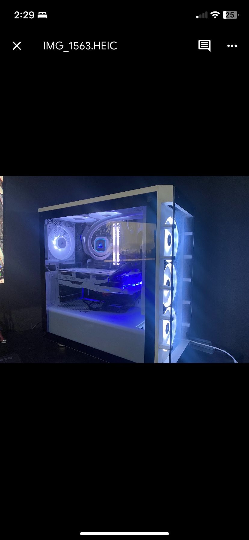 Custom White Gaming PC - Ryzen 9, Rare ASUS Strix 2080 Super White, 2TB NVMe + Dell Monitor