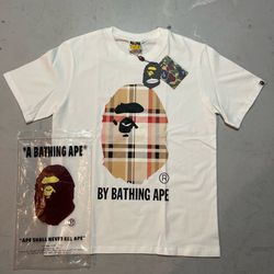 A Bathing Ape Graphic White T-Shirt – Size Small – New With Tags