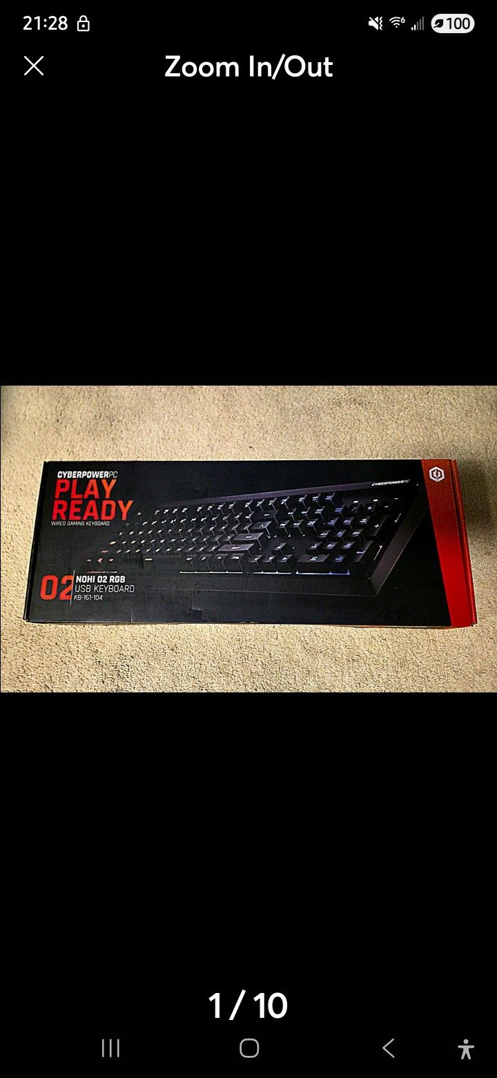CyberPower RGB keyboard and
mouse combo - brand new!