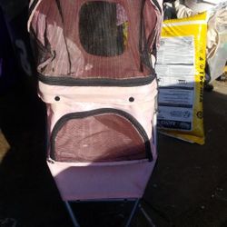 Pink Dog Stroller 