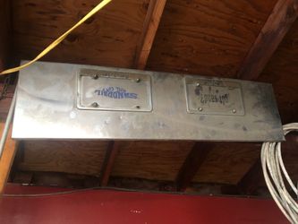 Superior transfer trailer license plate holder and slack adjuster