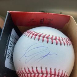 Gavin Lux Signed Ball
