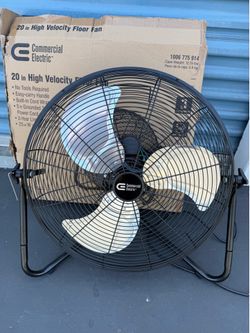 Commercial Electric 20 in. High-Velocity Floor Fan three speed settings