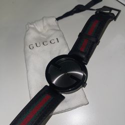 Vintage Gucci Black Dial Men's Quartz Watch
