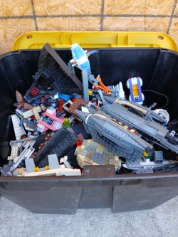 LEGO BINS....PIRATES OF CARRIBEAN, STAR WARS AND OTHER MIXED...$50