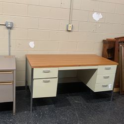2-large Metal Desks - $42.00 Each