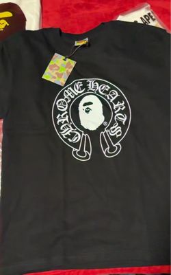 Chrome hearts x bape black on white price negotiable