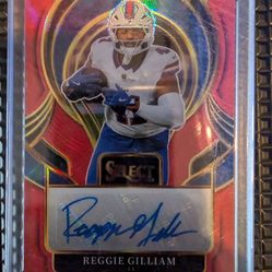 Reggie Gilliam 2025 Panini Select Maroon Prizm Signatures AUTO 26/75 Bills