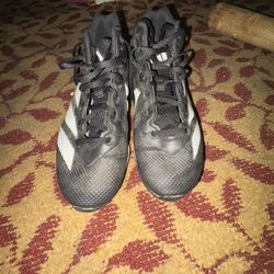 Black Adidas Cleats Size 8