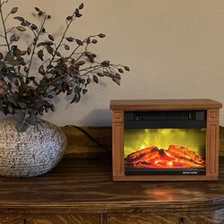 Heat Surge Mini Glo Electric Fireplace Heater for Sale in Curry County, NM  - OfferUp