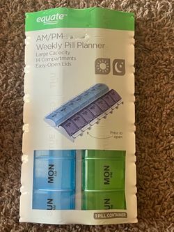 Am/pm weekly pill planner