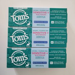 3 Tom's of Maine Sensitive Toothpaste