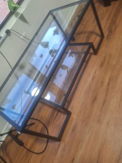 Black glass table 4 sale