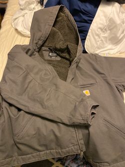 Carhartt Sherpa-Lined Hooded Work Jacket