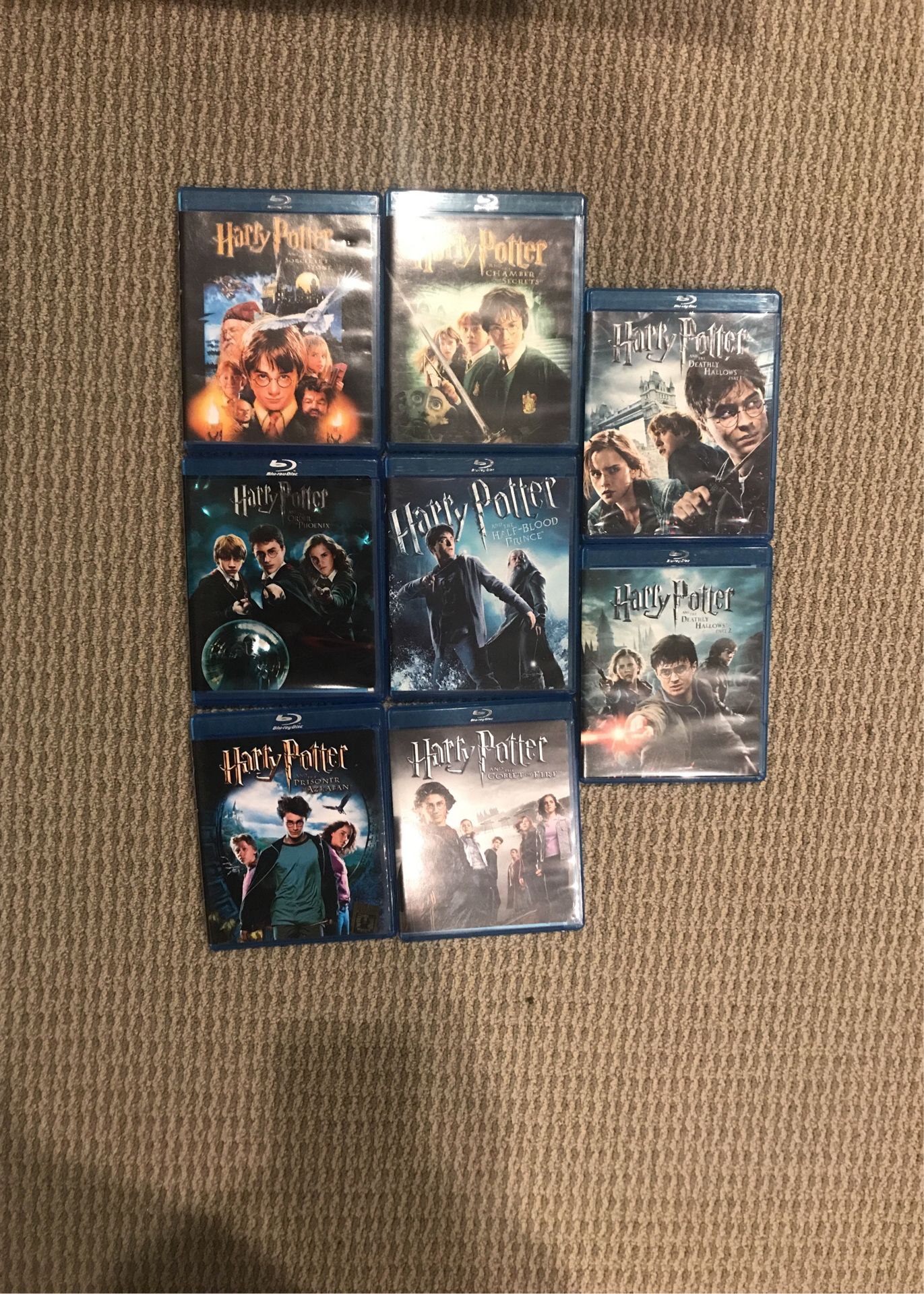 Harry Potter all episodes on blue-ray
