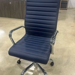 Blue Rolling Office Chairs