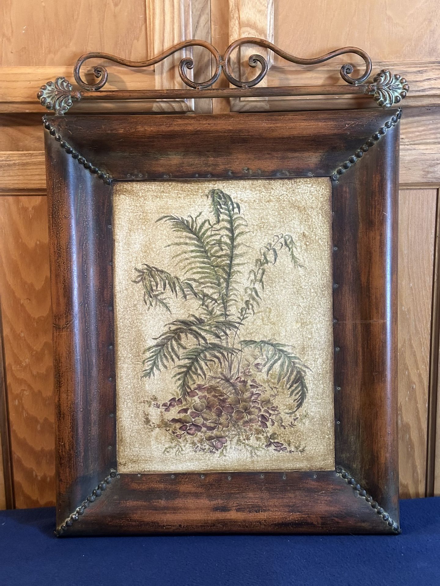 Beautiful Vintage Metal Wall Art Decor