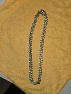 14K Gold Iced Out Cuban