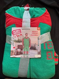 Merry Moments Men's Elf Union Pajama, Size XL