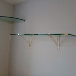 Glass shelving