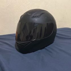 Black Motorcycle helmet